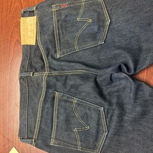 Iron Heart Denim, 777 21oz Slim cut Indigo jeans.  Actual waist 33.5/Inseam 32